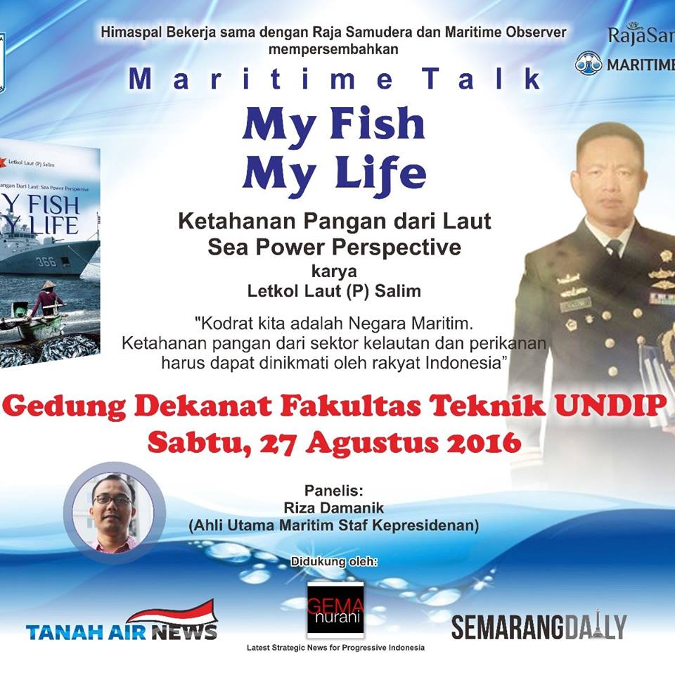 Jangan Lewatkan! Bedah Buku My Fish My Life di Kampus UNDIP