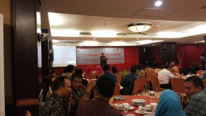 Dirut Pelindo IV Doso Agung, pada “Malam Ramah Tamah Dalam Rangka Dirgahayu Kemerdekaan  Indonesia ke-71” di Swiss-Belhotel Tarakan