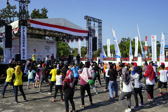 Meriahkan Gelaran BUMN Hadir untuk Negeri, Pelindo III Sambut HUT Ke-71 RI di Kalteng