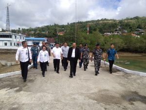 Ka Bakamla RI Laksdya TNI Arie Soedewo inspeksi di Ambon