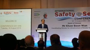 Sekretaris Jenderal IMO. Mr Kitack Lim saat menjadi Keynote Speaker