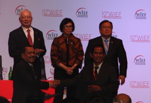 MoA antara IPC - PT JIEP Disaksikan Menkeu Sri Mulyani