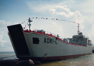 Kapal ADRI-L yag baru diterima oleh Yonbekang 4/Air 