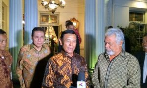 Pertemuan Xanana dengan Menko Polhukam Wiranto Bahas Tumpahan Minyak