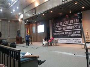 Pelaksanaan Seminar kemaritiman berjudul “Urgensi Pembentukan Undang-Undang Maritim Menuju Indonesia Sebagai Poros Maritim Dunia” di Balai Sidang Universitas Indonesia (2/9) 
