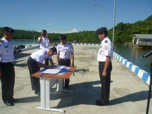 Pengukuhan jabatan 2 Komandan Kapal