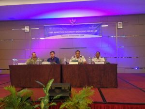 Perhelatan Maritime Security Desktop Exercise di Makassar.