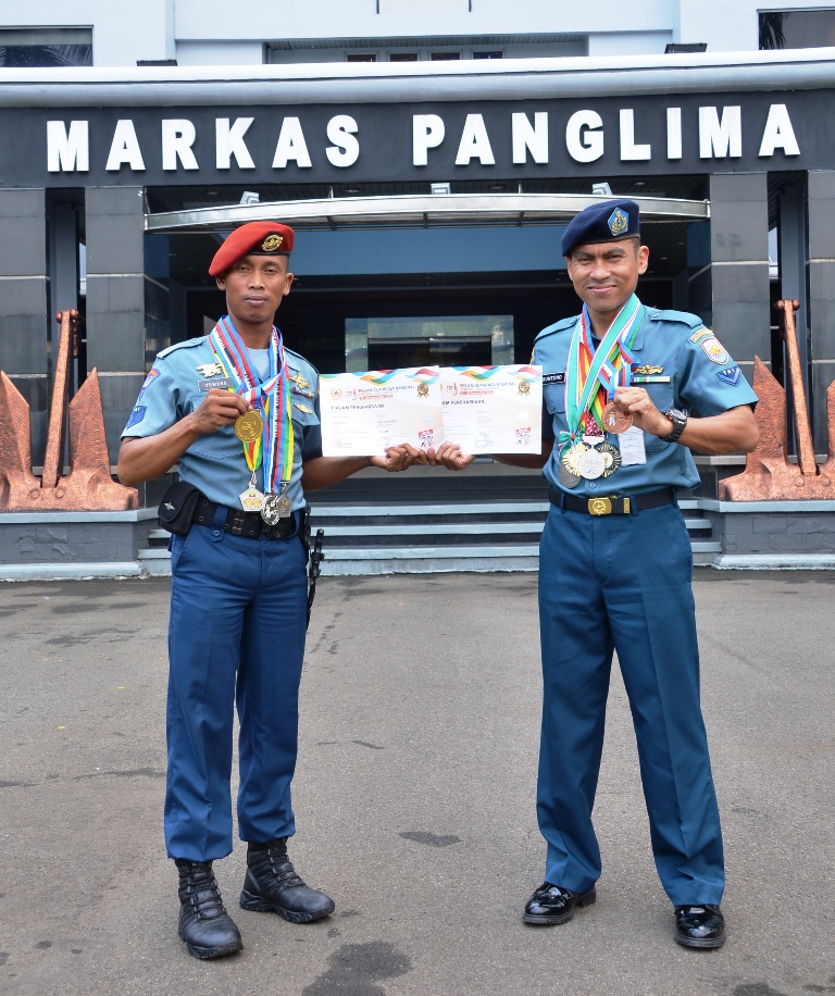 2 Prajurit Koarmabar Raih Medali di PON XIX Jabar