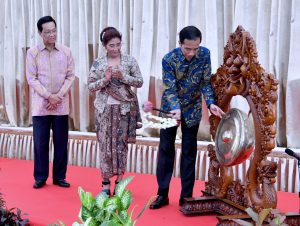 Pembukaan Simposium Kejahatan Perikanan Internasional kedua pada Senin, 10 Oktober 2016, di Gedung Agung Istana Kepresidenan Yogyakarta, Yogyakarta. (Sumber: Biro Pers Setpres, Lailly Rachev)