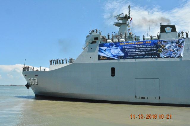 Di Dermaga Ujung, KRI Banda Aceh 593 Beserta Satgas Asean Defence Ministry Meeting Plus FTX On Maritime Security Mahi Tangaroa 2016 Dilepas