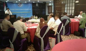 Workshop Pengelolaan Keamanan Laut Bakamla di Batam.