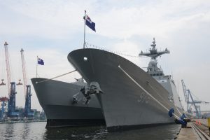 Kapal perang Korea Selatan.