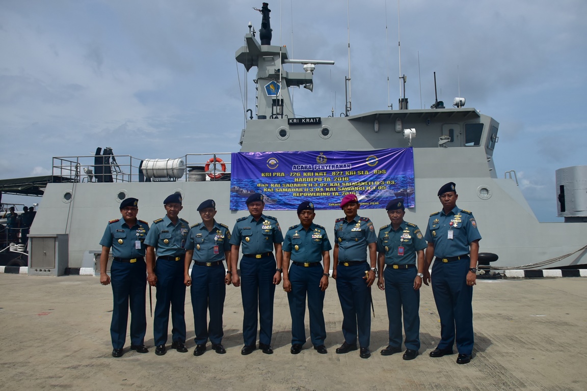 Koarmabar Terima Kembali 3 KRI Selesai Hardepo Dari Dismatal