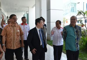 Kunjungan delegasi Jepang yang dipimpin oleh Vice Minister for Transport, Tourism and International Affairs Mr. Hiroshi Tabata ke Pelindo 1.