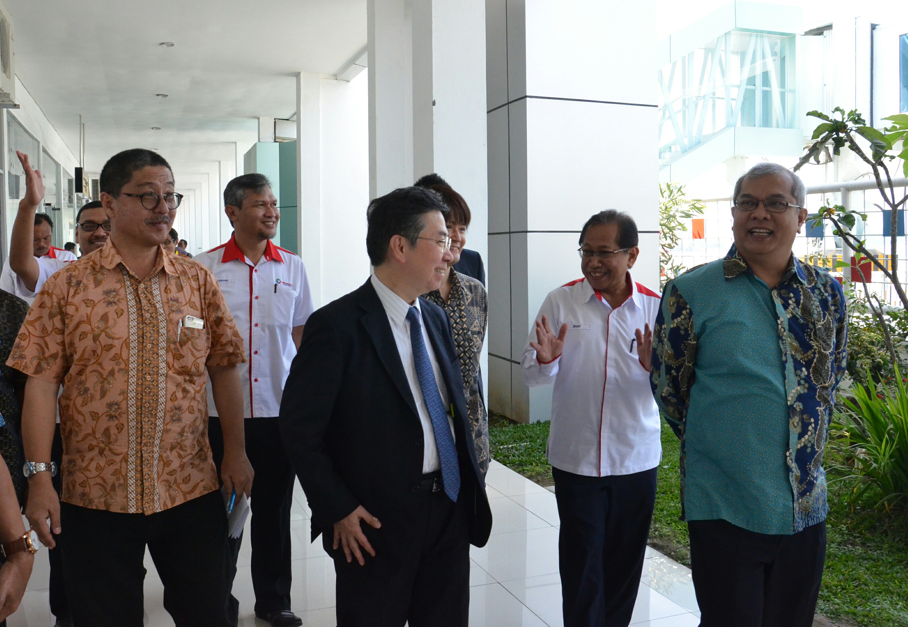 Kunjungan delegasi Jepang yang dipimpin oleh Vice Minister for Transport, Tourism and International Affairs Mr. Hiroshi Tabata ke Pelindo 1.