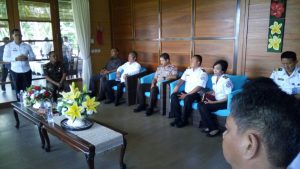 Kunjungan fasilitasi kerjasama Bakamla RI ke Kantor Bupati Minahasa Selatan, dan diterima di Shierra Villa dan Restaurant, Kota Amurang, Kabupaten Minahasa Selatan, Rabu (30/11/2016).