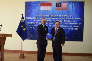 Bakamla RI & MKN Lakukan Kaji Ulang  di Perbatasan RI – Malaysia.