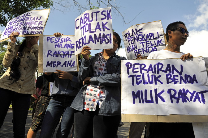 Sejumlah Organisasi Desak Mabes Polri Bebaskan Aktivis Lingkungan Hidup di Bali