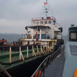 Tim WFQR Lantamal IV, menangkap dan mengamankan kapal tanker MT. Alexander yang merupakan TO Tim WFQR Lantamal IV di Perairan Teluk Jodoh  Kepulauan Riau, Selasa (14/3).