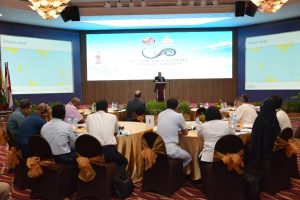 Hari ke-2 pelaksanaan Maritime Security Desktop Exercise (MSDE) 2017, para peserta mendapatkan pemahaman yang lebih mendalam tentang Konvensi Hukum Laut Internasional melalui penjelasan yang disampaikan dua nara sumber dari The Australian National Centre for Ocean Resources and Security (ANCORS) serta diskusi dan tanya jawab, di ballroom Hotel Aryaduta, Manado (9/5/2017).