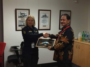Final Planning Meeting Coordinated Patrol Shearwater 2017 dengan Maritime Border Command (MBC), guna melakukan koordinasi dalam pelaksaanan Patroli Terkoordinasi Luar Negeri, di Gedung MBC, Canberra, Australia.