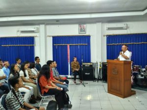 Do'a Bersama umat Kristiani Lanal Yogyakarta.