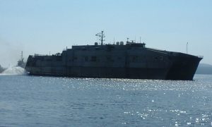 USNS Millinocket-3 berlabuh di Dermaga Umum Tanjuwangi, Banyuwangi, Rabu (6/9).