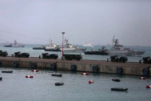 Latihan Gladi Demo Tempur untuk menyambut acara puncak peringatan HUT TNI ke-72.