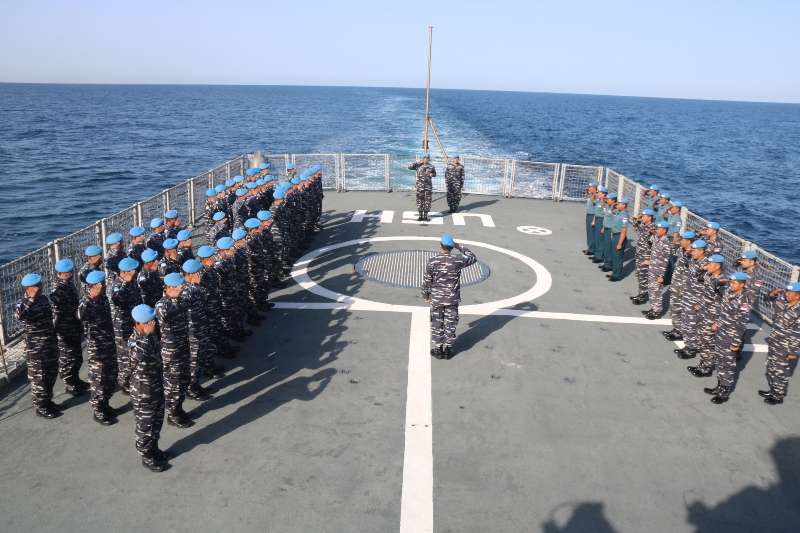 Satgas MTF TNI Konga XXVIII–J UNIFIL Upacara Hari Kesaktian Pancasila