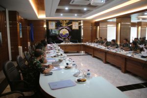 Pemaparan tiga latihan bersama Koarmatim.