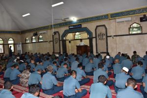 Prajurit Koarmatim gelar Doa bersama untuk kesuksesan acara puncak HUT TNI ke-72.