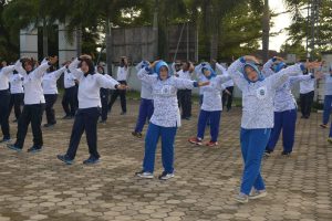 Jalasenastri Cabang 3 Korcab V DJA II Gelar Olahraga Bersama.