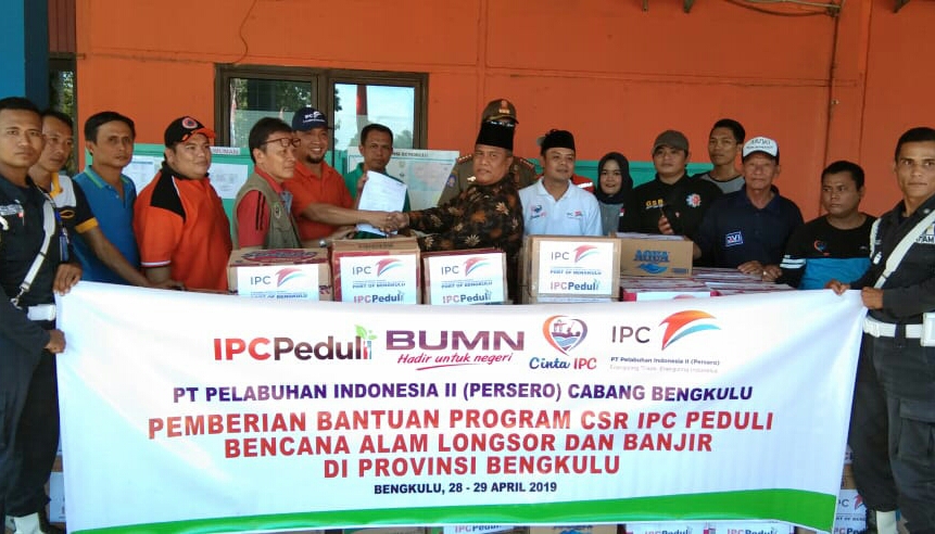 IPC Bengkulu Serahkan Bantuan Bagi Korban Banjir dan Tanah Longsor