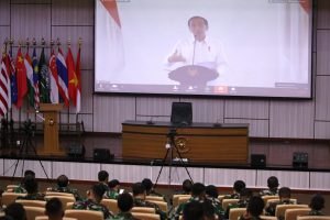 Presiden Joko Widodo membekali peserta PKB Kejuangan Tahun 2020.