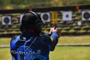 Latihan menembak Koarmada II.