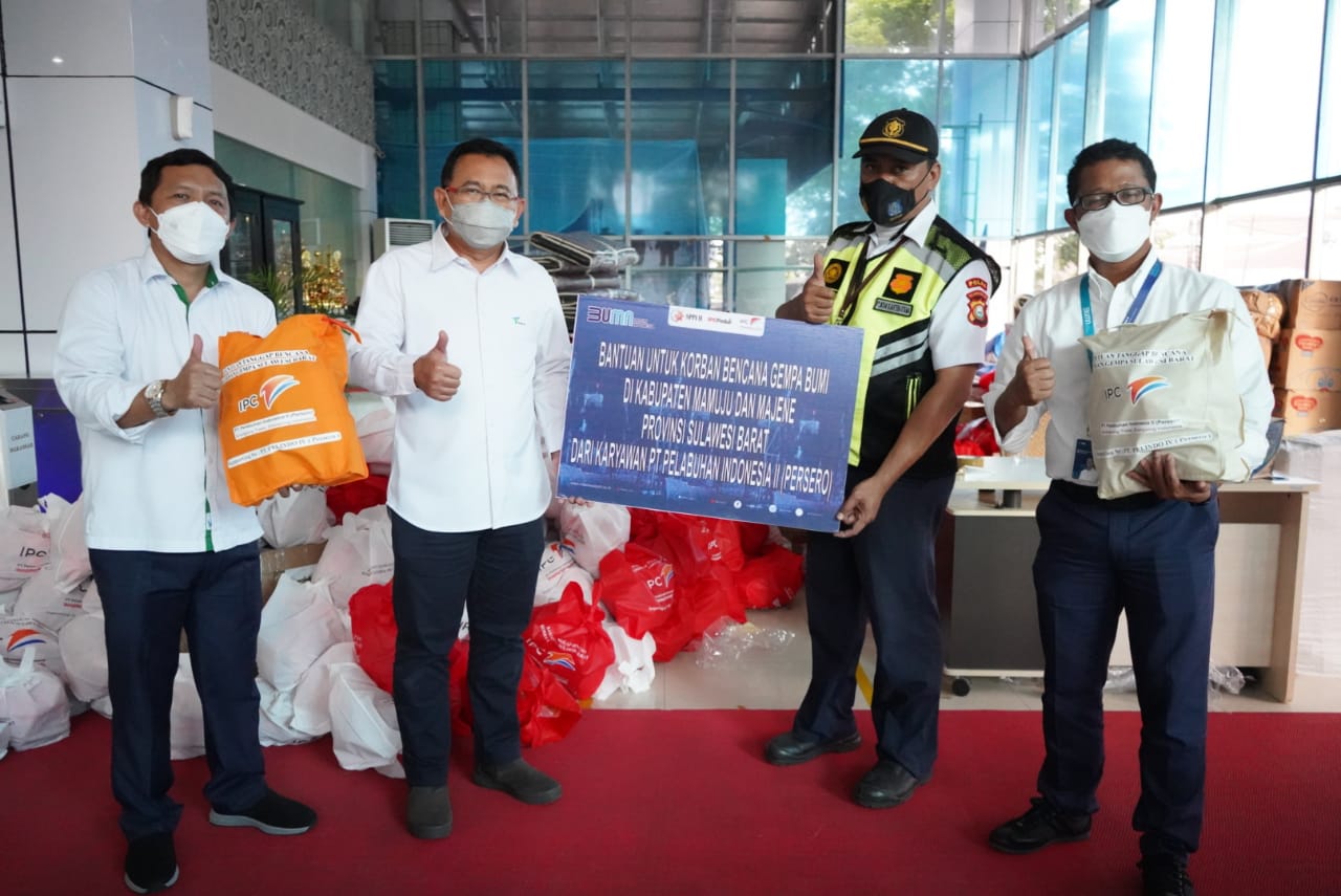 Pelindo IV Distribusikan Bantuan Sosial Sinergi BUMN Pelabuhan