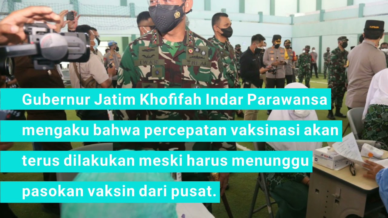 Bersama Pangkoarmada II dan Forkopimda, Gubernur Jatim Laksanakan Serbuan Vaksin Untuk Para Santri