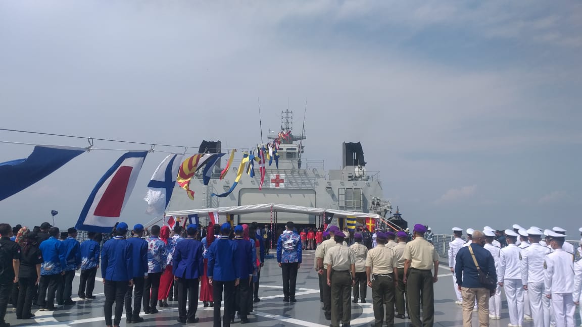 Bernuansakan Maritim, PPAL Gelar Upacara Proklamasi Kemerdekaan di KRI Semarang-594