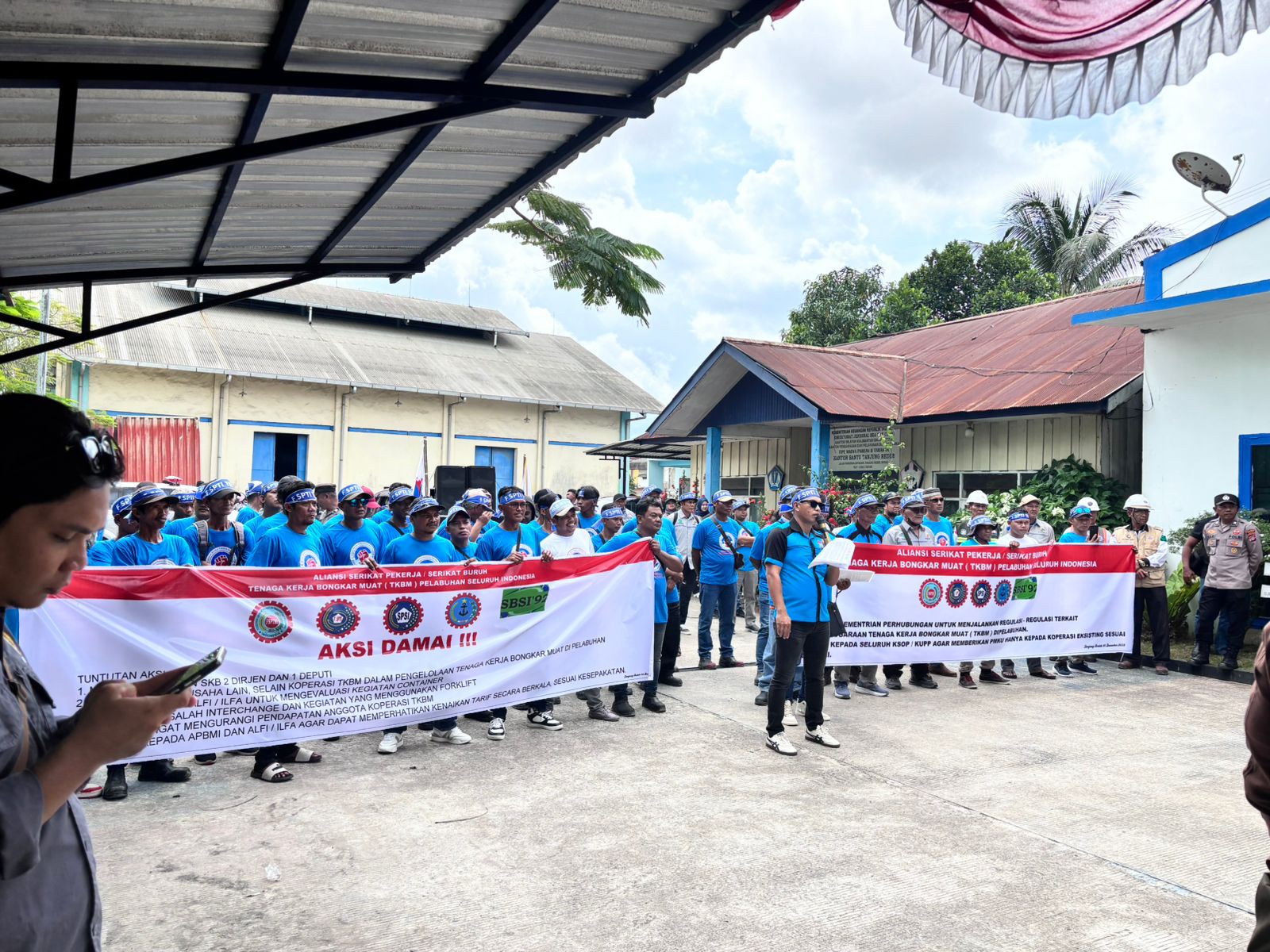 Hubla Apresiasi Aksi Damai TKBM Berau di Pelabuhan Tanjung Redeb