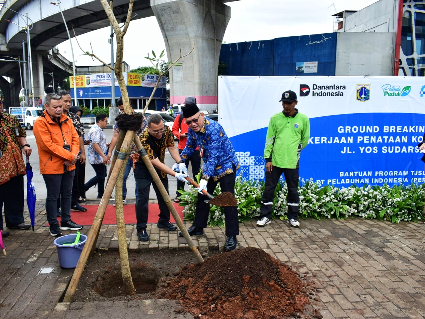Pelindo Dukung Pemkot Jakut Menata Kawasan Kolong Jalan Tol