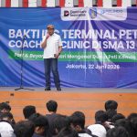 Sambutan Direktur Keuangan, SDM & Manajemen Risiko IPC TPK Yanuar Evyanto pada Bakti IPC TPK & Coaching Clinic di SMAN 13 Jakarta