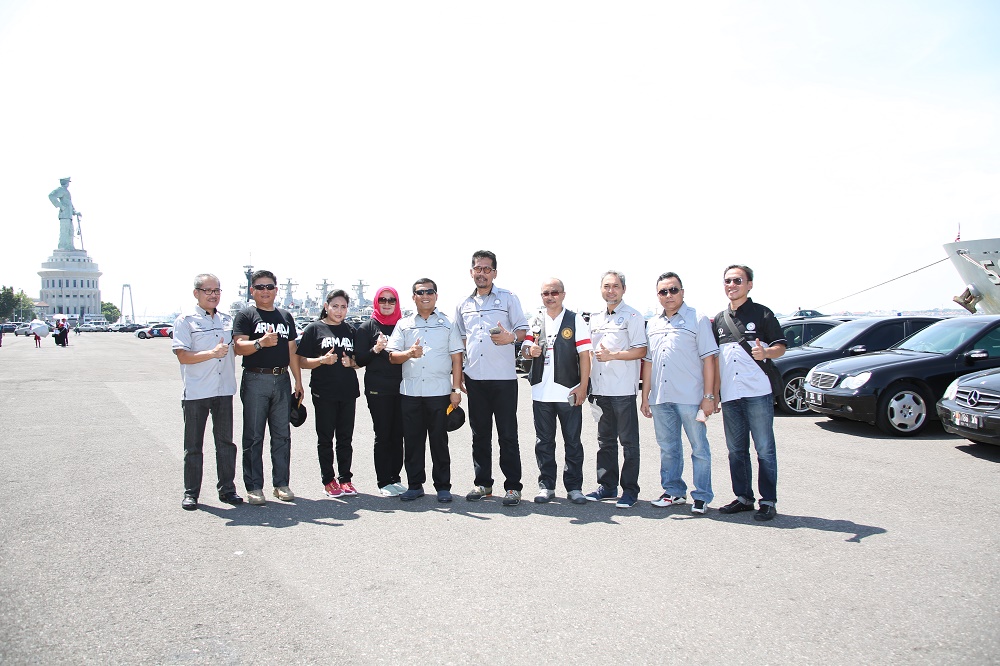Jambore Nasional ke-11, Dermaga Koarmatim Dipenuhi 500 Mercedez Benz