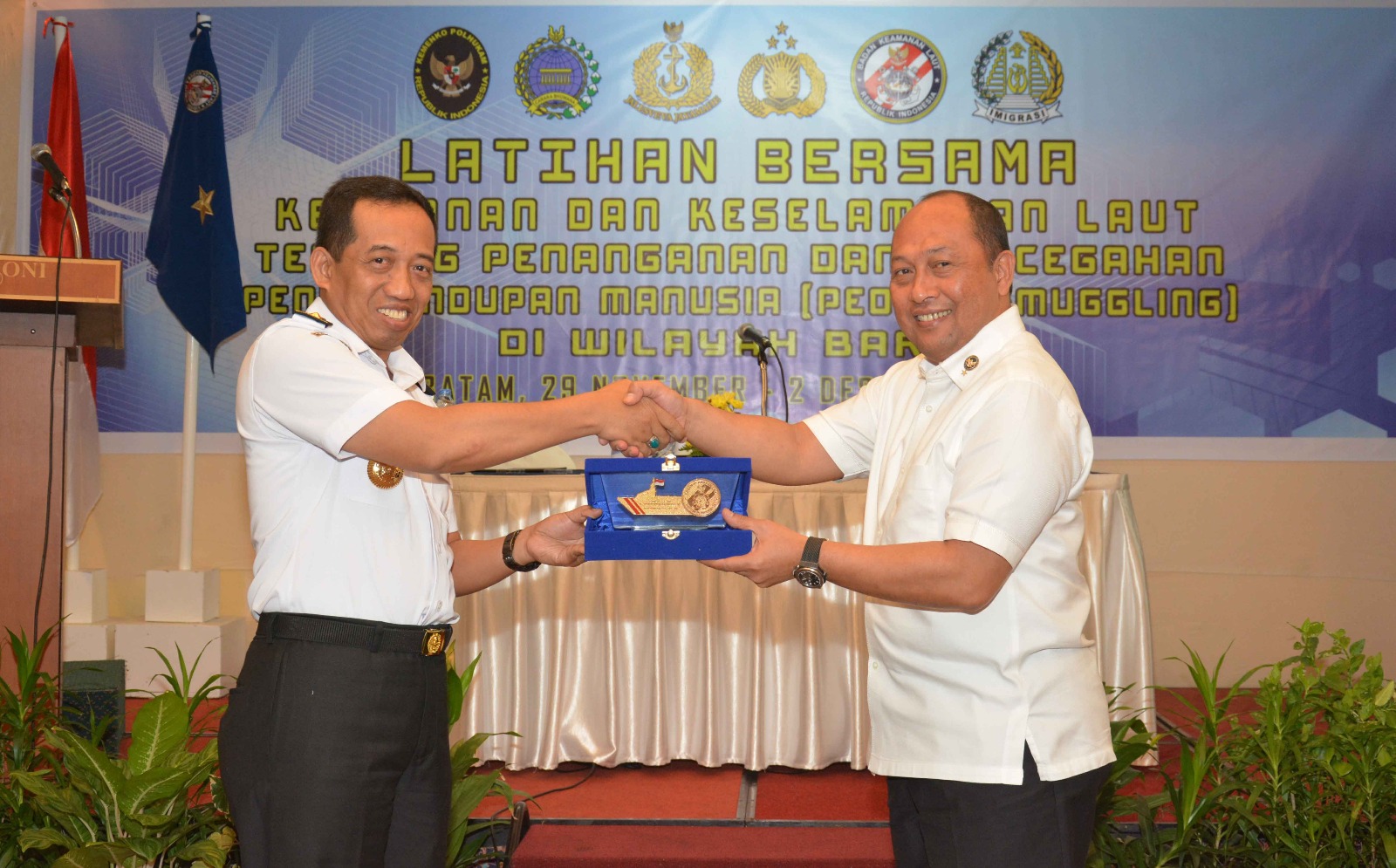 Tangani People Smuggling Secara Terpadu, Bakamla RI Gelar Latihan Bersama