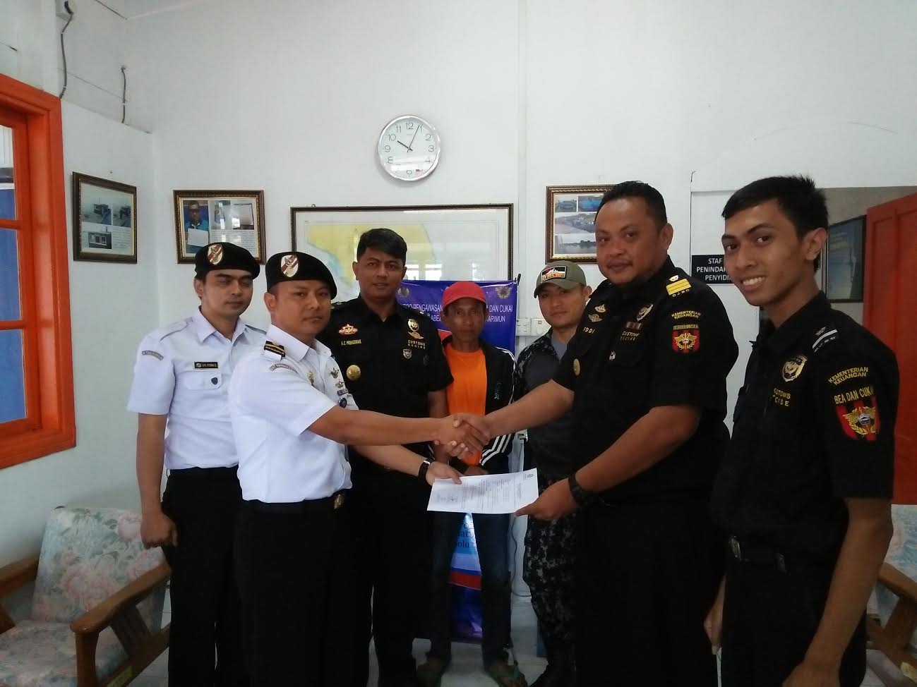 Gelar perkara terhadap kapal kargo KLM. Harapan Bersama 01 di Kantor Kamla Zona Maritim Barat.