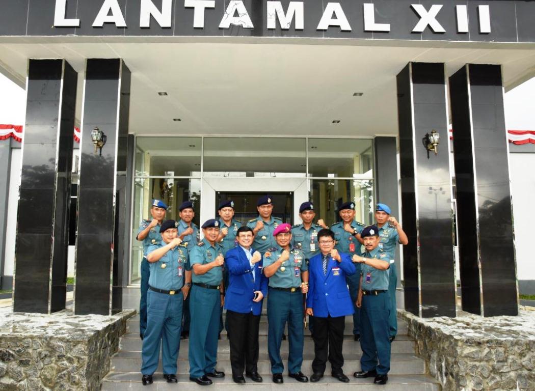 Kunjungi Lantamal XII, Ketua HNSI Kaji Penguatan Koperasi Nelayan