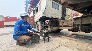 IPC TPK Fasilitasi Uji Emisi Truk Peti Kemas Gratis
